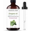 Majestic Pure Oregano Essential Oil with Glass Dropper - Huge 4 Fl Oz - 100% Pure and Natural Oregano Oil - Premium Grade Essential Oils for Diffuser, Aromatherapy, Soap and Candle Making