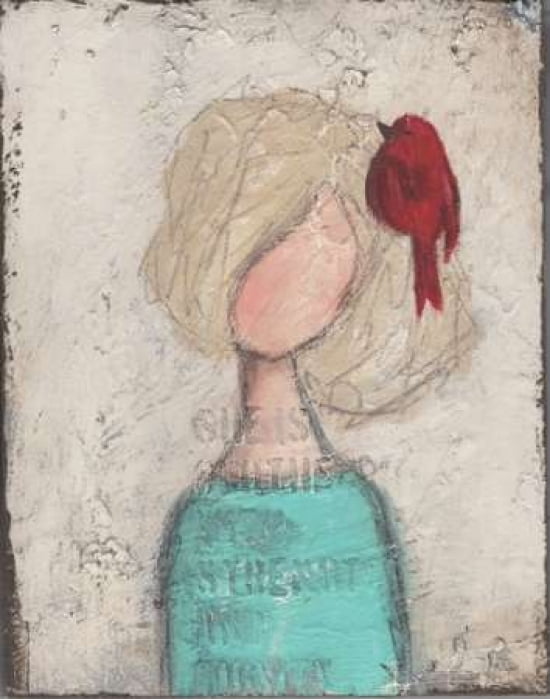 Girl Red Bird Canva