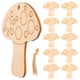 thumbnail image 3 of 10 piezas de adornos colgantes de madera con forma de hongo., 3 of 8