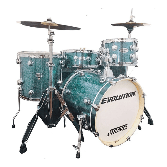 Batería Viajera Evolution 4 Piezas Azúl Sparkle JPX4-BLS003