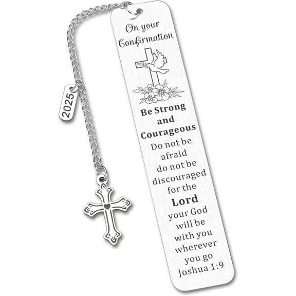 Confirmation Gifts for Teen Girls Confirmation Gifts for Teenage Boys Confirmation Sponsor Bookmark for Women Men Baptism Easter Gifts Easter Basket Stuffers Christian Cross Religious Book Mark