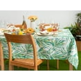 thumbnail image 2 of Indoor Outdoor Tabletop for Spring Summer Decorations, Picnics and Dinner Parties - Stain and Water Resistant, Palm Leaves Dream, Tablecloth, 60 x 84 Rectangle, 2 of 5