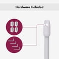 thumbnail image 5 of Evideco Adjustable Telescopic Curtain Rods, 20-31 Inch, White, Without Drilling Holes, Adhesive Installation, Set of 2, 5 of 5