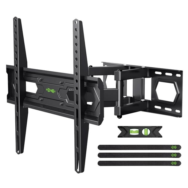 USX MOUNT Soporte de pared para TV para televisores de pantalla plana/LED/4K de 32 a 65 pulgadas de hasta 110 libras, soporte de TV de movimiento completo, soporte de TV giratorio/inclinable con brazo