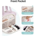 thumbnail image 3 of Makeup Bag Travel Toiletry Bag for Women, Wide Open Large Cosmetic Bags Make up Organizer with Handle, Wet Pocket for Towel, Travel Bag for Toiletries, 3 of 8