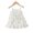 White, variant on 12 Months Baby Girls Dress 18 Months Girls Sleeveless Dress Flower Print Off-the-shoulder Toddler Girls Solid Color Summer Halter Dress Apricot