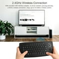 thumbnail image 4 of E30 Clavier Sans Fil 2.4Ghz avec Souris Trackball, Molette de Défilement, Télécommande pour Android Télévision Intelligente Pc Notebook Noir, 4 of 7