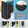 thumbnail image 3 of Cerradura de puerta de seguridad para el hogar, cerradura de refuerzo que soporta 800 libras para puerta batiente hacia adentro, cerradura de puerta de seguridad de defensa, 3 of 5