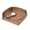 Taupe, variant on Leather Catchall Valet Tray In Lay Flat Design - Black