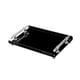 thumbnail image 2 of Bandeja rectangular para servir, bandeja acrílica para servir, ideal para oficina, hogar y comedor. Negro S, 2 of 9