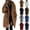 Brown, variant on Lovzfmll Trench Coat for Women, Solid Color Button Front Plush Jacket, Elegant Pockets Belted Fall Winter Coat