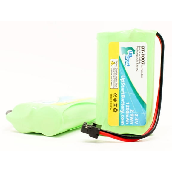 2x Pack - Uniden EXP370 Battery - Replacement for Uniden BT-1007 Cordless Phone Battery (1200mAh, 2.4V, NI-MH)