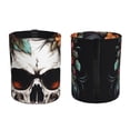 thumbnail image 2 of Naloa Flower Horn Skull Car Trash Can Garbage Car Accessories Trash Can Car Waste Bin for for Driver and Passenger Any Vehicle, 2 of 7