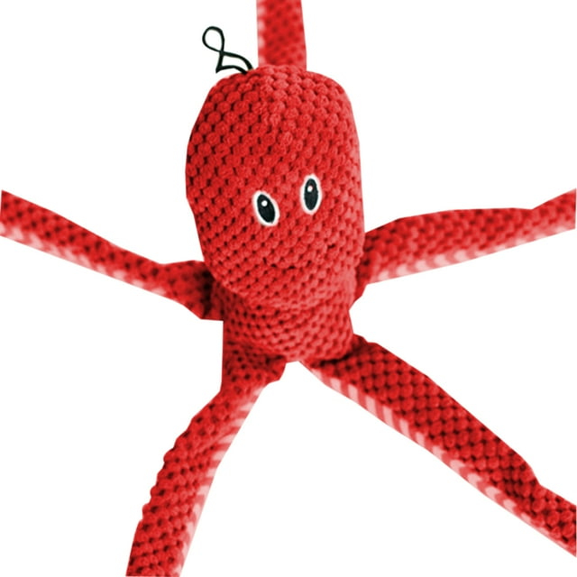 Pet Toy Cartoon Octopus Interactive Pet Teether Dog Bite Toy Pet Sound Toy