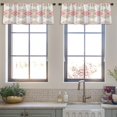 thumbnail image 3 of LALILO Kitchen Curtain Valance Ethnic Boho Scribble Folk Motif Rod Pocket Window Curtain 52"x 18" Set of 2, 3 of 5