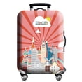 thumbnail image 3 of Funda protectora de equipaje con diseño de mapa del mundo, elástica y gruesa, con cremallera, para maletas de 18 a 32 pulgadas, fundas para carrito, accesorios de viaje, 3 of 5