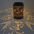 thumbnail image 4 of Lanterne Décorative en Cuivre avec Embossage Floral, 12.5 x 7.5 Pouces, 4 of 5