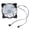 Black, variant on CEORPER Quiet 120mm LED PC Cooling Fan With 16 Bright Light Vibrations Dampening