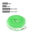 thumbnail image 2 of Uxcell 26.24ft Nylon Portable Clothesline Windproof Non Slip Washing Line, Green, 2 of 5