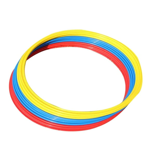 LIOOBO 6 Pcs Anneaux d'Agilité Anneaux d'Entraînement pour Entraîneurs Athlétisme Soccer Soccer combat Sport 40cm