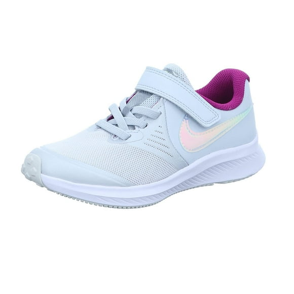 Nike Toddler Girls' Star Runner 2 Shoes, Pure Platinum/Multicolor/Barely Volt, 8