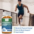 thumbnail image 4 of Complejo de Vitaminas B con Biotina y Ácido Fólico - B1, B2, B3, B5, B6, B7, B9, B12 - 120 Cápsulas - Sin Gluten y No GMO, 4 of 7