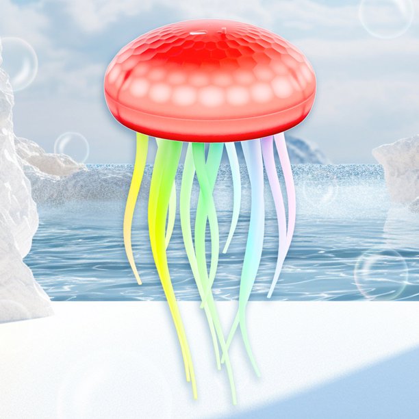 LED creativa LED Lámpara de medusa RGB Ambiente de gradiente Ligero Tentáculos flexibles Tipo-C Regalos de Navidad para niños y adultos
