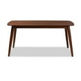 thumbnail image 3 of Baxton Studio Edna Mid-Century Modern Walnut Finished Wood Dining Table, 3 of 8