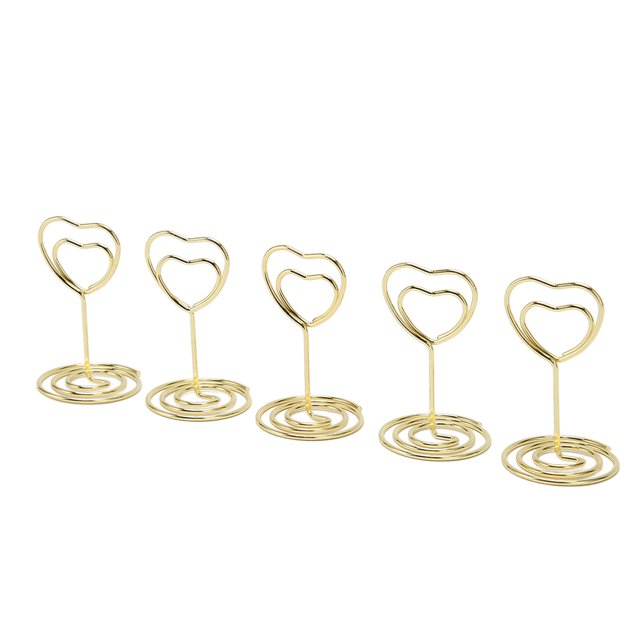 Soporte para tarjetas de lugar ANGGREK 25 piezas de metal resistente para bodas