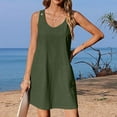 thumbnail image 5 of ZZwxWA Summer Dress for Women Sleeveless Tank Dress with Pockets Casual Short A Line Dress Crewneck Sundress 2025, 5 of 7