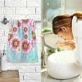 thumbnail image 7 of SKYSONIC Hand Towels Sunflower Peace Sign Patterned 2 PCS, Cotton Bath Towel for Drying Face Hands Body ,Absorbent Lightweight Towels for Bathroom Ktichen Travel Gym, 16"x28", 7 of 7