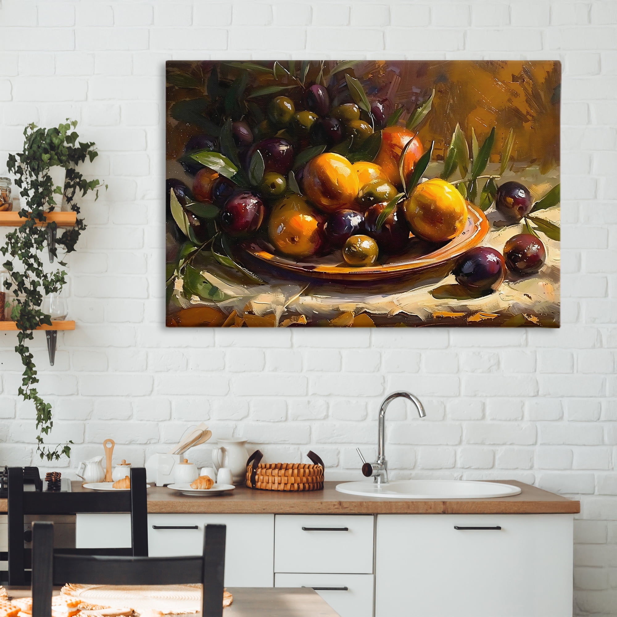 Stupell Industries Array of Olives & Citrus Canvas Wall Art, design by Creative Studio