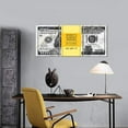 thumbnail image 4 of Hieng Dollar Money Canvas Wall Art Decor Vintage 100 Dollar Bill Motivational Poster Painting for Home Decor and Office Living Room Artwork Unframed, 4 of 6