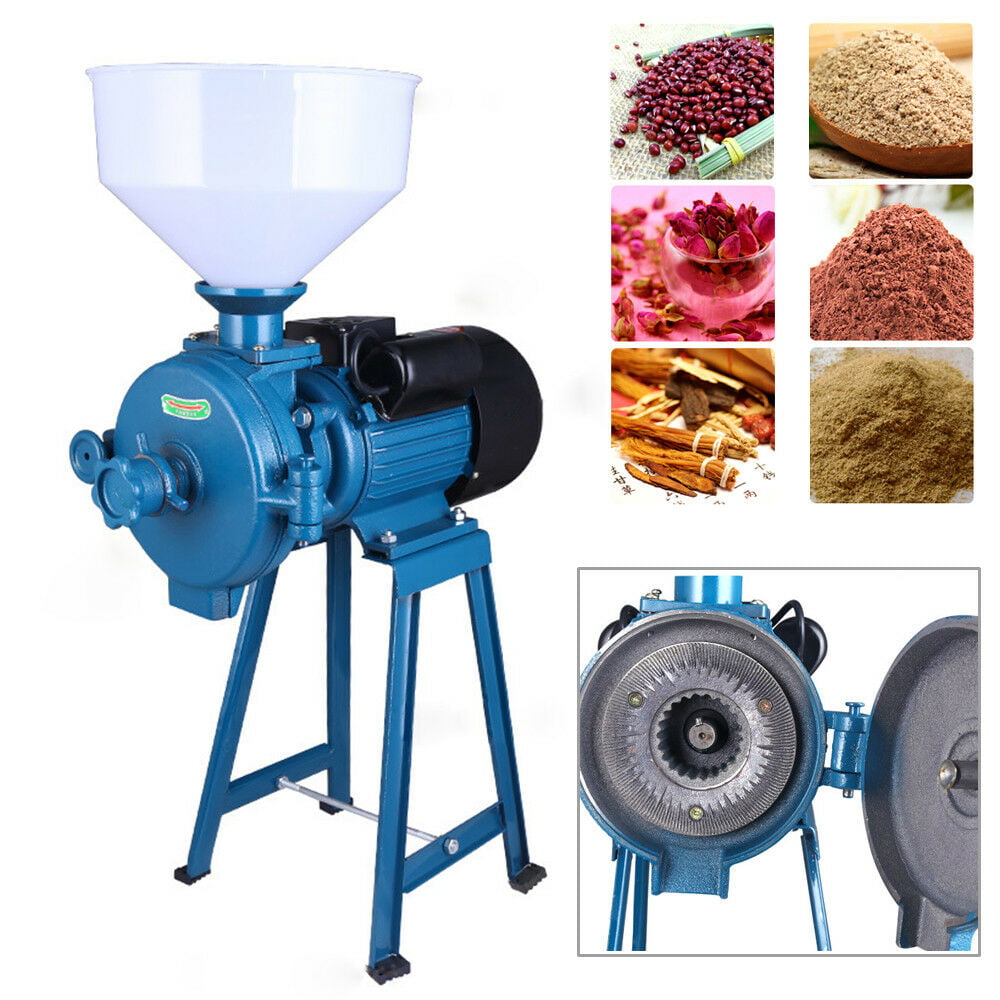 Ethedeal Electric Grain Mill Grinder 110V 1500W Funnel 110V 1500W Electric Dry Feed Mill Cereals Grinder Rice Corn Grain Coffee Wheat 