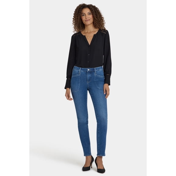 NYDJ Women's Slim Jeans With Welt Utility Pockets