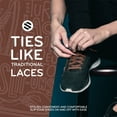 thumbnail image 4 of The Original Stretchlace | Elastic Shoe Laces | Flat Stretch Shoelaces | Brown, 35 in (88 cm), 4 of 7