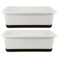 thumbnail image 5 of Zehuanyu  2 Pcs Vegetable Pot Square Container Pots for Plants Flower White, 5 of 8