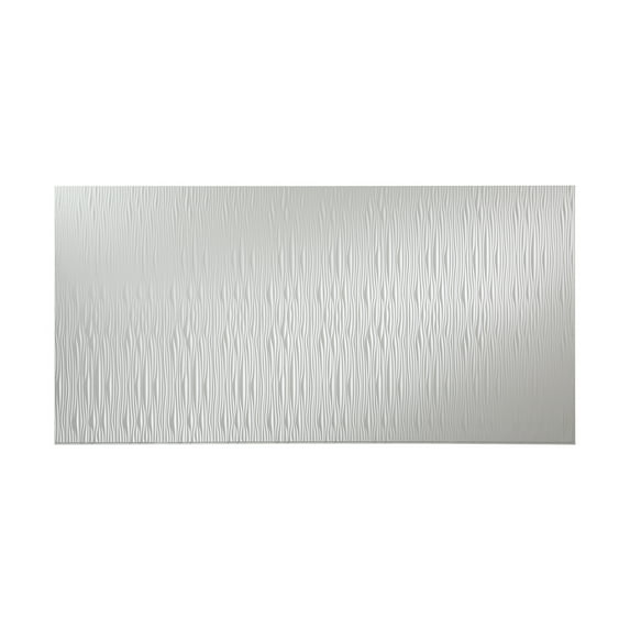 Fasade - Waves Vertical Matte White Decorative Wall Panel - Fast and Easy Installation (4' X 8' Panel)