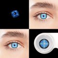 thumbnail image 1 of UYAAI 2 piezas/par de lentes de contacto de colores para Halloween para ojos, lentes de contacto de colores para cosplay, estuche para lentes de contacto, lentes de anime, 1 of 5