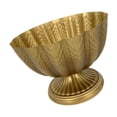 thumbnail image 4 of yuksok French Urn Planter Small Flowerpot Basin Metal Traditional Plant Vase Decorative 23cm Deep Gold, 4 of 9
