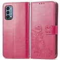 thumbnail image 2 of Dteck Case for OnePlus Nord N200 5G,Magnetic Four Leaf Clover Pattern Leather Card Holder Wallet Case Kickstand Shockproof Protective Phone Cover,Rose, 2 of 7