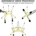 thumbnail image 4 of Queue de Billard Rétractable Pont avec 3 Pcs Tête de Pont en Laiton Amovible Accessoires de Table de Billard, Or, 4 of 7