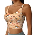 thumbnail image 2 of Hirioo Funny Sushi for Women's Sports Vest with Full-Print Design, Stretchy Fabric and Removable Pads-X-Large, 2 of 8
