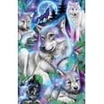 thumbnail image 4 of Sheena Pike - Daydream Galaxy Wolves Wall Poster with Push Pins, 14.725" x 22.375", 4 of 4