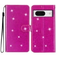 thumbnail image 1 of Compatible with Google Pixel 8 Sparkling Glitter Wallet Case with Card Pocket Flip Cover, 1 of 5