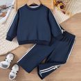 thumbnail image 2 of Futezty Toddler Girl Clothes Girls Outfits Kids Sweatsuit Long Sleeve Bow Top Wide-Leg Pants Little Girls Clothing Set 2T-7T, 2 of 6