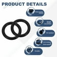 thumbnail image 3 of 100 Pack 112 Nitrile O-rings 70 Durometer 1/2" ID, 11/16" OD, 3/32" Width Black, 3 of 6