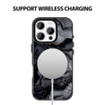 thumbnail image 4 of NLEACase for iPhone 13/14 Case,Beautiful Impact Protection Black Marble Phone Case, Black, 4 of 7