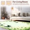 thumbnail image 2 of ODIKA 8'x10' Machine Washable Non-Slip Area Rug, Delicate With Intricate Floral Vines High Traffic Rug, Green, 277803, 2 of 7