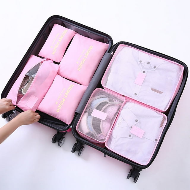 Travel Travel Clothing Sorting And Storage Bag Portable Large Capacity Luggage Classification 7 Piece Storage Bag